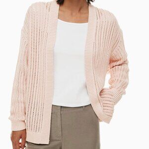 Wilfred Free Terrasen Light Pink Knit Long Cotton Cardigan Size Small